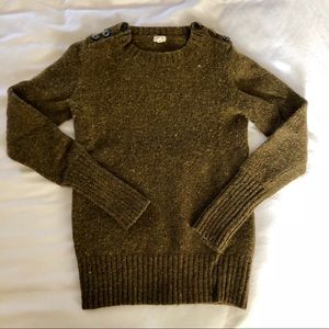 Women’s JCrew Dark Green Sweater XS